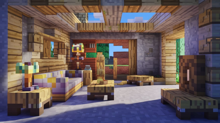 24 Minecraft Living Room Ideas