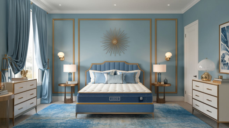 19 Blue and Gold Bedroom Ideas