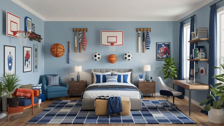 19 Sports-Themed Bedroom Ideas for Boys