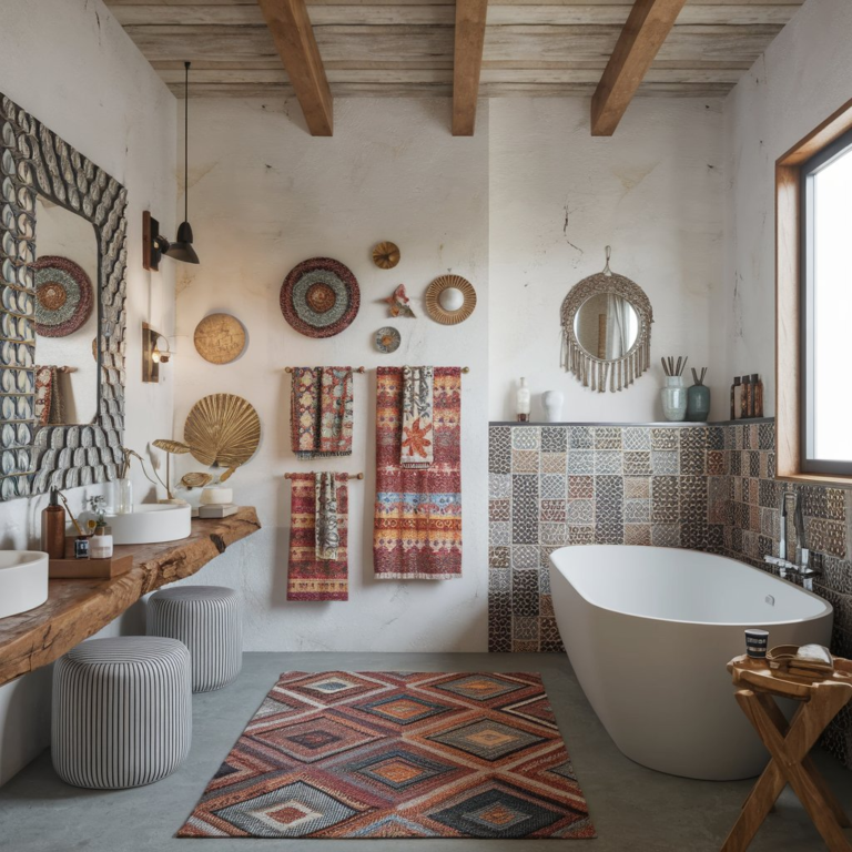 22 Bohemian Bathroom Ideas to Transform Your Space