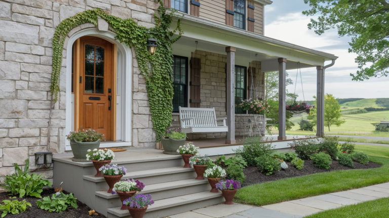 25 Front Porch Flower Pots Ideas