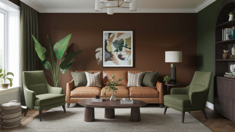 20 Brown and Green Living Room Ideas: A Perfect Blend