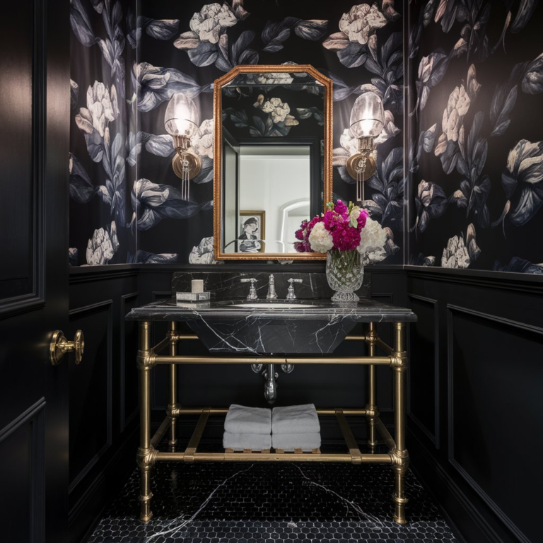 27 Moody Powder Room Ideas