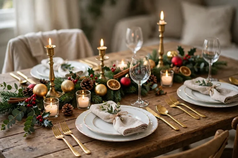 24 Christmas Table Setting Ideas That Don’t Look Like a Rental Showroom