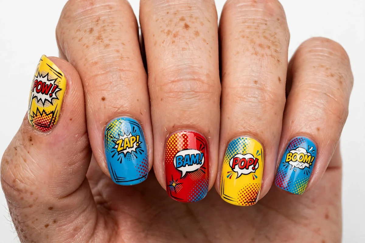 26 Comic Book Nails That Look Like Tiny, Wearable Graphic Novels