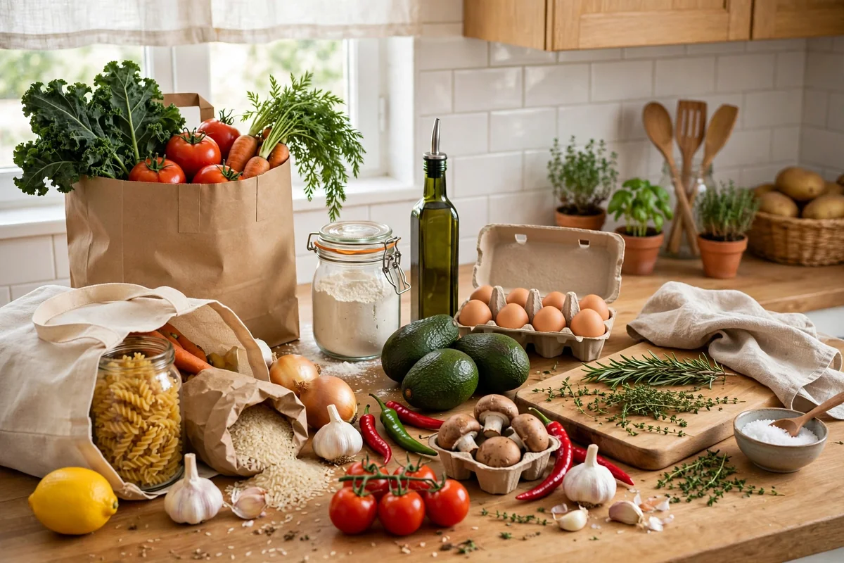 My First Apartment Grocery List Cost $214 and Half of It Rotting by Day Nine — Here Are the 22 Things I Actually Buy Now